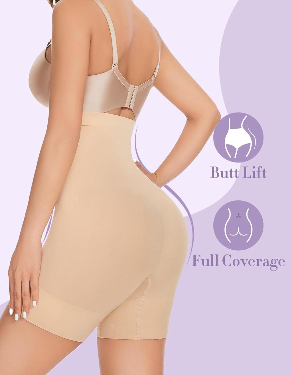 Tummy Control Shapewear Shorts Thigh Slimmer High Waisted Shapewear Women Girdles Shorts Women Shapewear Under Dress