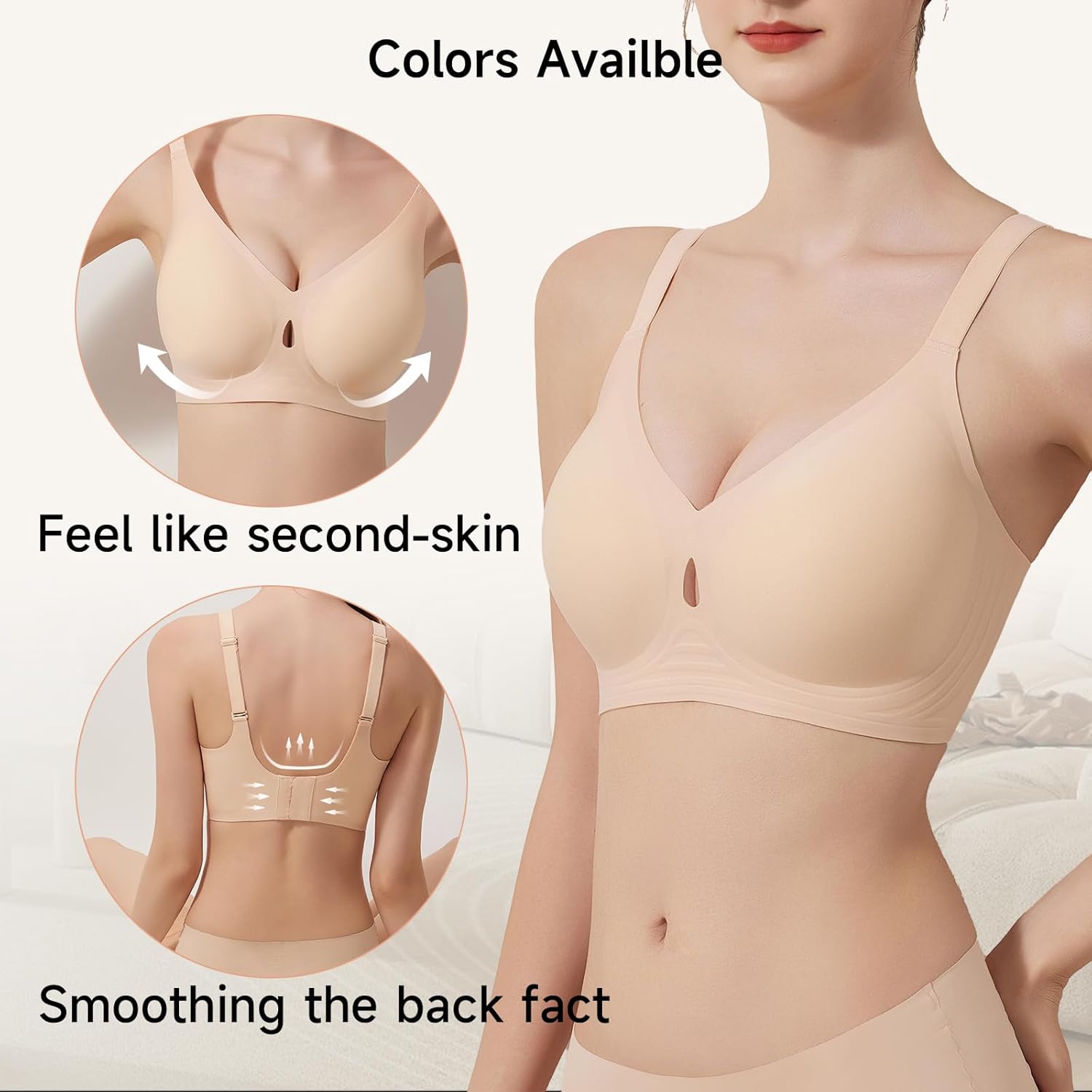 Women Wireless Bras No Underwire Seamless Push Up Full Coverage Supportive s Comfortable Everyday Bra